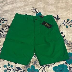 Brand New! Ralph Lauren Polo Kids Green Casual Shorts size 16